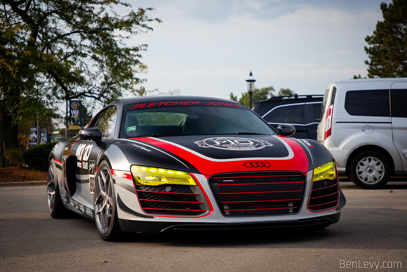 Yellow-Tinted Headlights on Audi R8