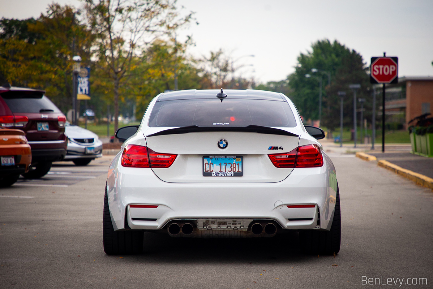 White BMW M4 at Cold Blooded Cars & Coffee