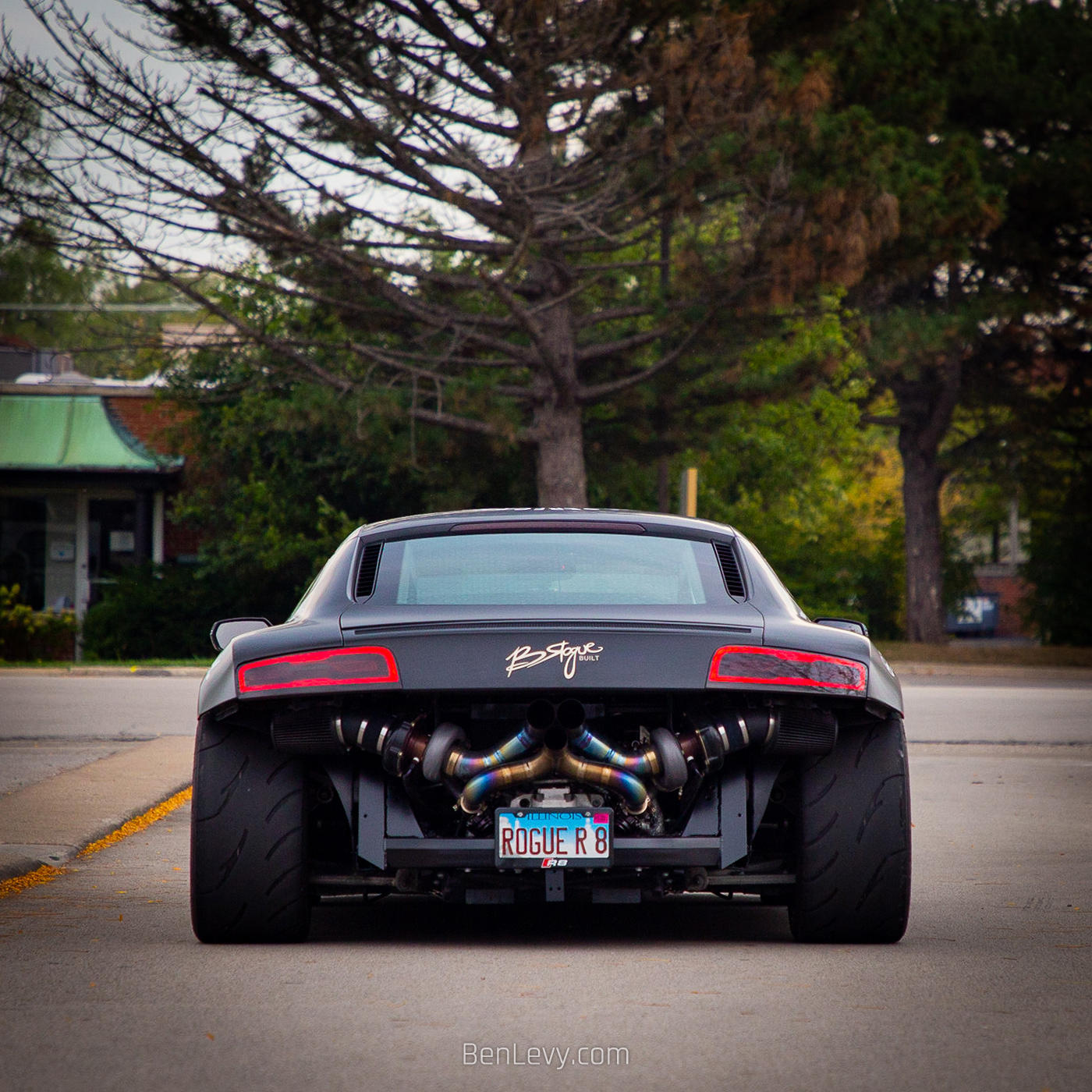 Exposed Turbos on B Rogue Built Audi R8 V10