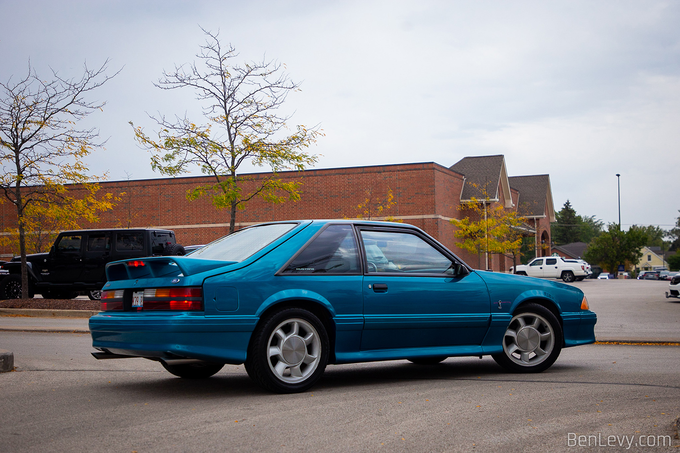 Teal Foxxbody Ford Mustang SVT Cobra