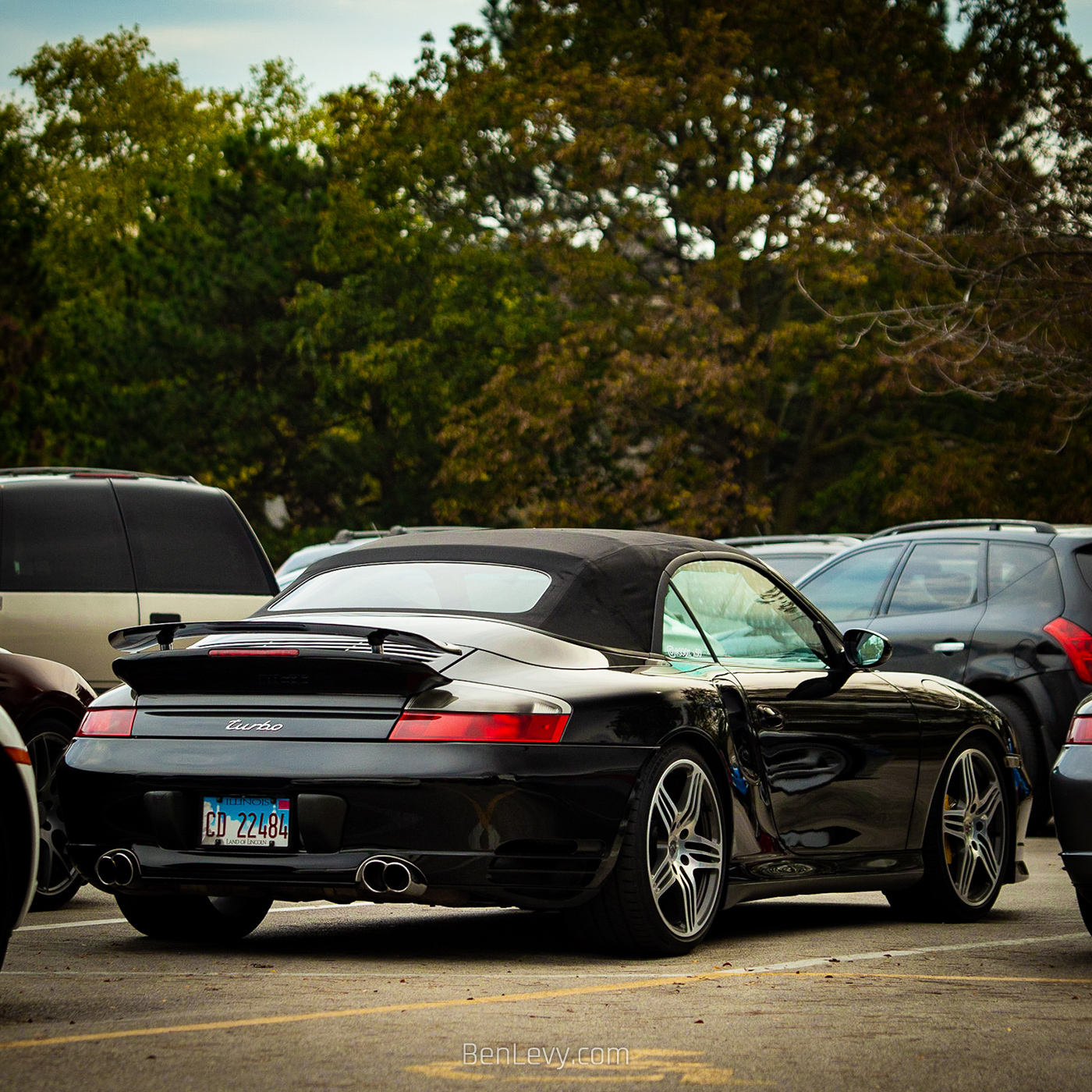 Black Porsche 996 Turbo Cab with X50 Package