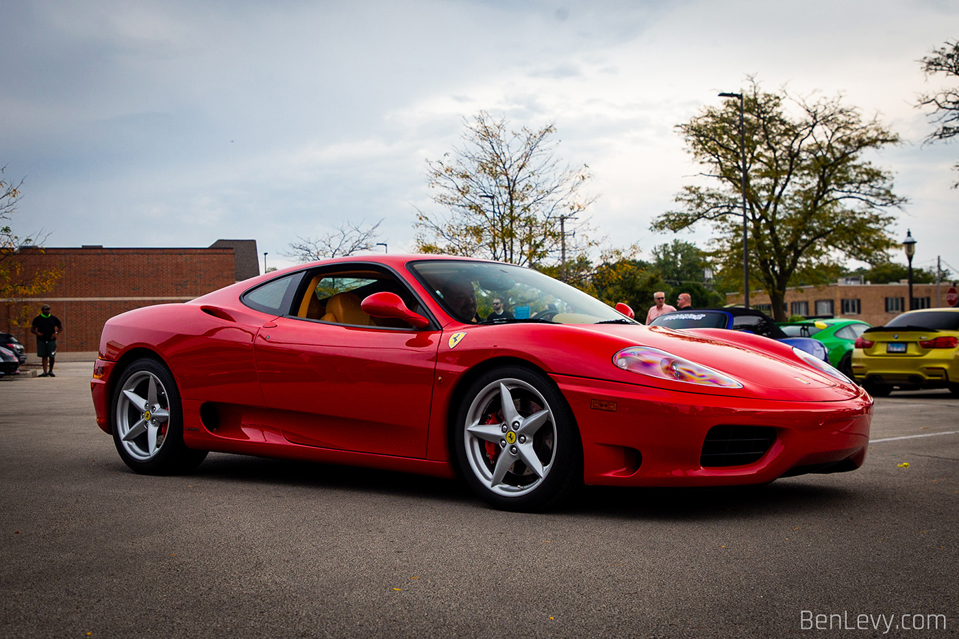 Red Ferrari 360 Modena at Cold Blooded Cars & Coffee