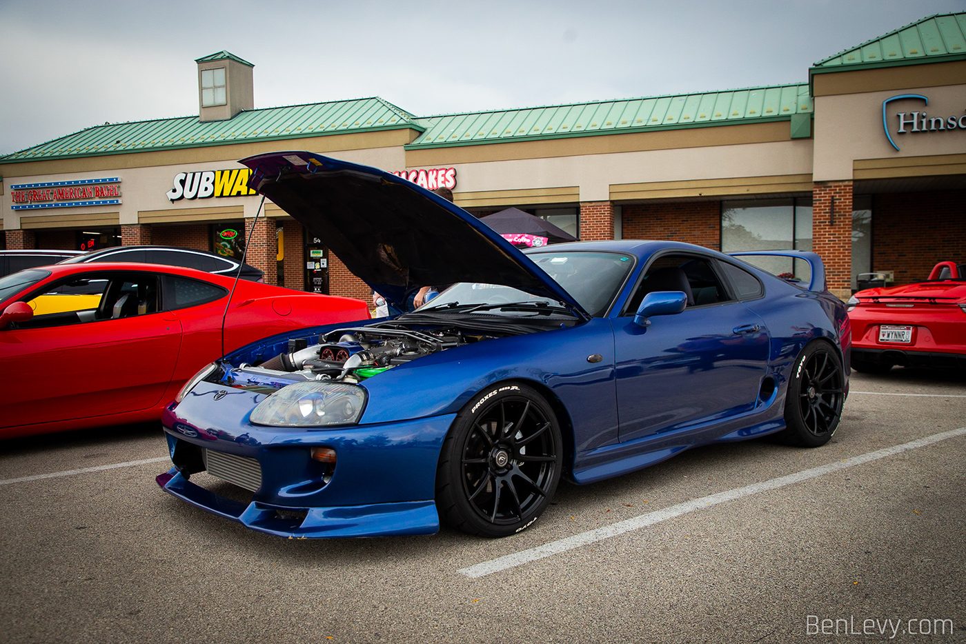 Blue RHD Supra at Cold Blooded Cars & Coffee