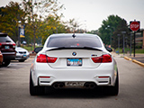 White BMW M4 at Cold Blooded Cars & Coffee