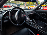 Black Interior of Clean Acura NSX