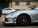 Front Fender of Silver Dodge Viper ACR