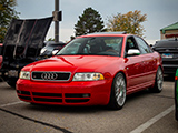 Red B5 Audi S5 at Car Meet in Western Springs