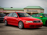 Red Audi S4 at Cold Blooded Cars & Coffee