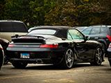 Black Porsche 996 Turbo Cab with X50 Package