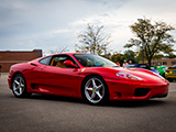 Red Ferrari 360 Modena at Cold Blooded Cars & Coffee