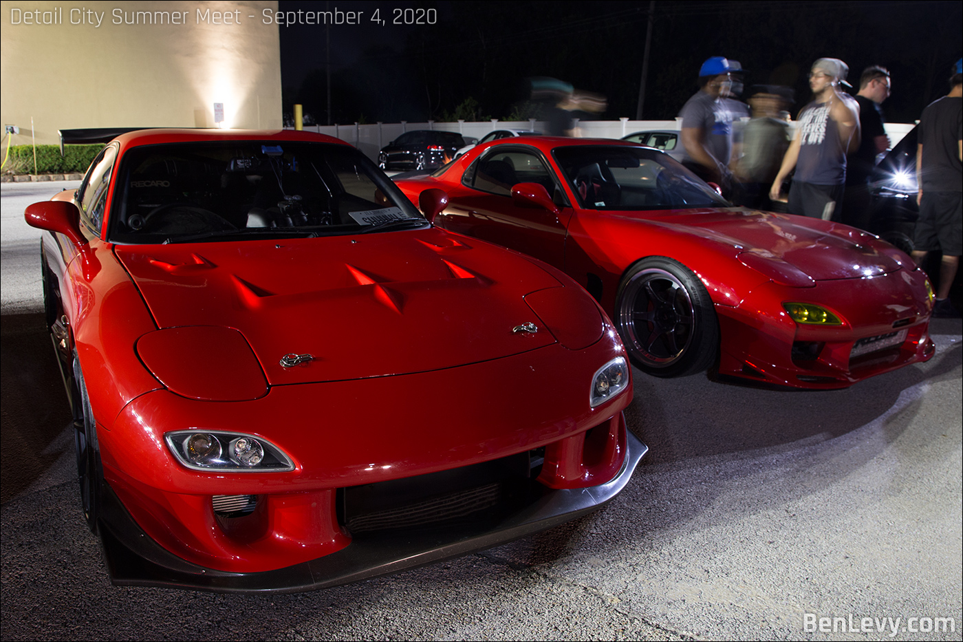 Two Red FD Mazda RX-7s