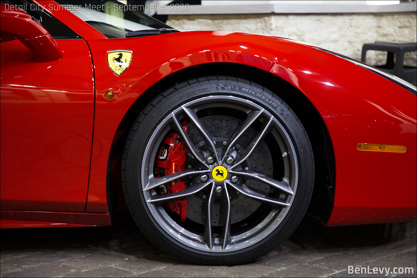 Five-spoke Ferrari 488 wheel