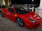 Red Ferrari 488