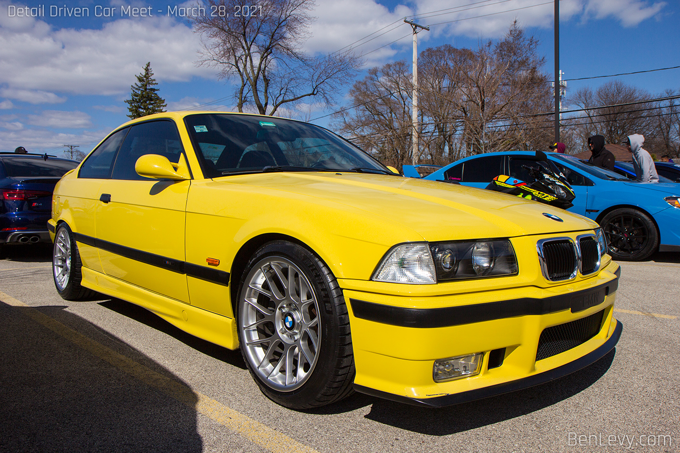 Yellow BMW M3 Coupe