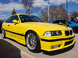 Yellow BMW M3 Coupe