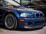 E46 M3 with upgraded brakes and CF lip