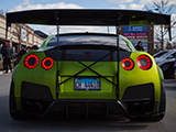 Bing Wing on Green R35 GT-R