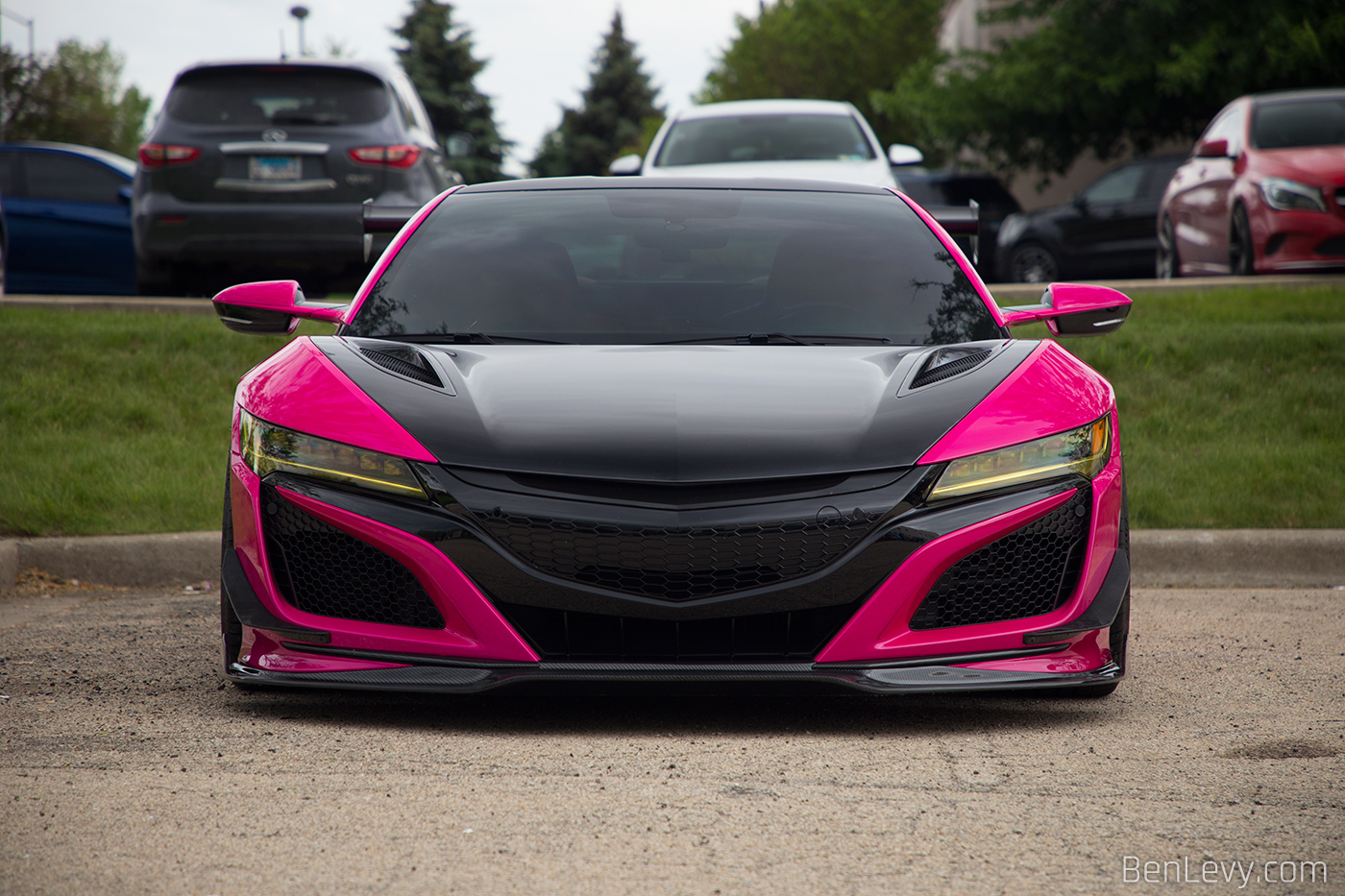 JNC1 Acura NSX with Yellow-Tinted Headlights
