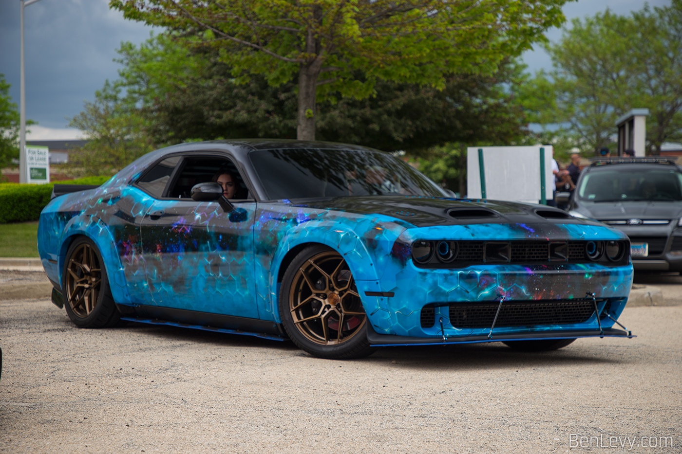 Dodge Challenger Scat Pack with Electric Wrap