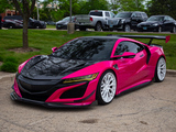 Pink Acura NSX at car show in Bolingbrook, IL