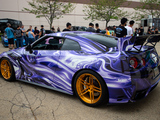 R35 Nissan GT-R with Purple Graphics