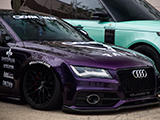 Bagged Purple Audi S7