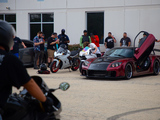 Revving motors at Drip Drop Exotics Car Show