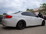 White E92 BMW M3 on BBS SR Wheels in Satin Grey