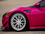 White BC Forged Wheel on Acura NSX