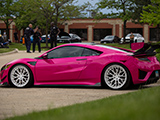 Pink Acura NSX at the Drip Drop Exotics Car Show