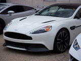 Front Quarter of a White Aston Martin Vanquish