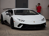 White Lamborghini Huracan