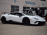 White Lamborghini Huracán Performante