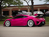 Pink Acura NSX at Drip Drop Exotics Car Show