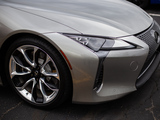 Triangle-Shaped Triple-LED Headlight of a Lexus LC