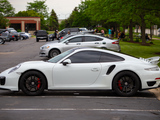 White 911 Turbo on Black Wheels