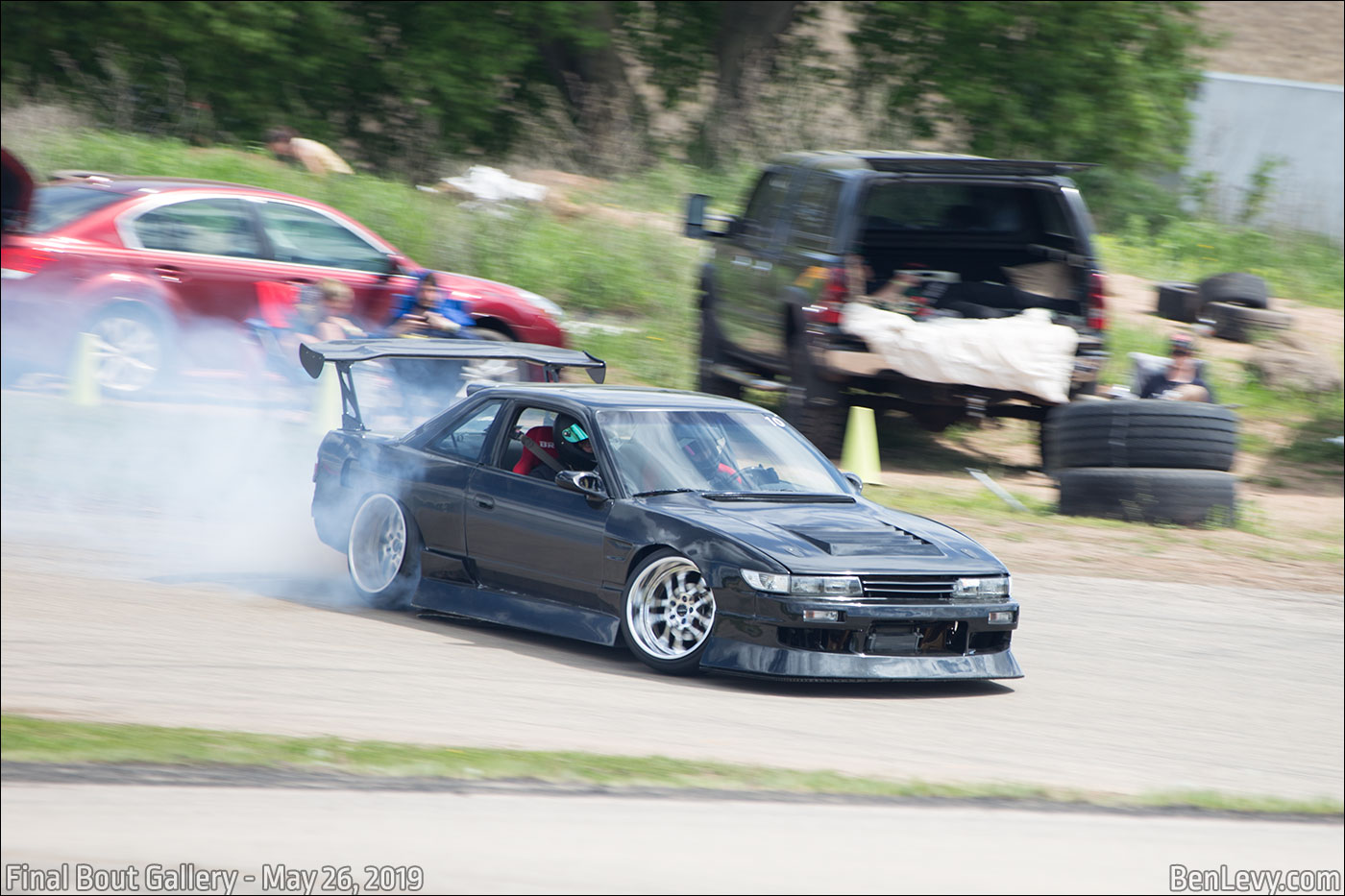 S13 with Silvia front drifting