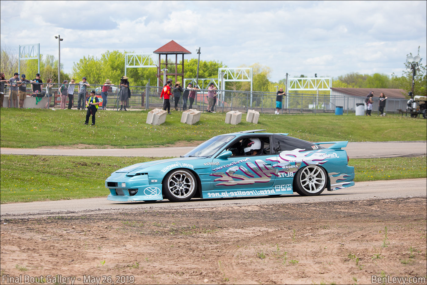 Nissan 240SX on the track