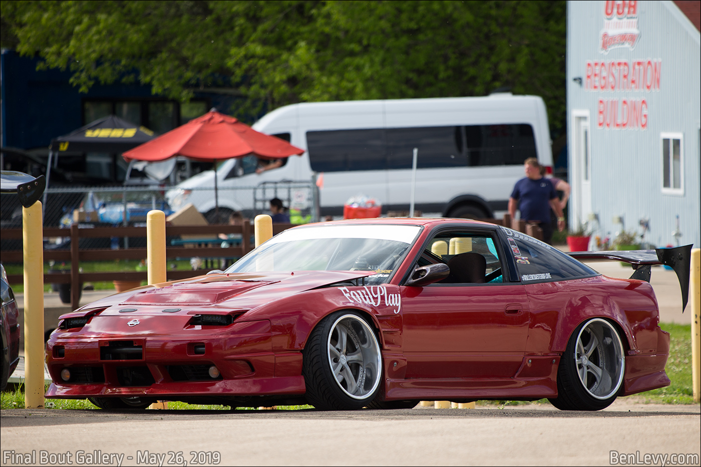 S13 Nissan 240SX with stretched fenders