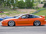 Orange Nissan 240SX on the Track at Final Bout Gallery