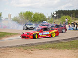 Drifting around the corner at Final Bout