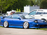 Blue S13 fastback