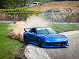 Blue Mazda RX-7 from Team Breaking