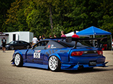 Blue S13 Nissan 240SX at Final Bout