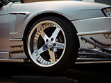 Five-spoke Work Equip wheel on Drift Car
