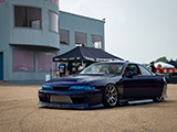 S14 240SX with Blue-tinted headlights