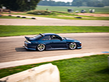 Green Nissan 240SX Drift Car with Clear Tail Lights