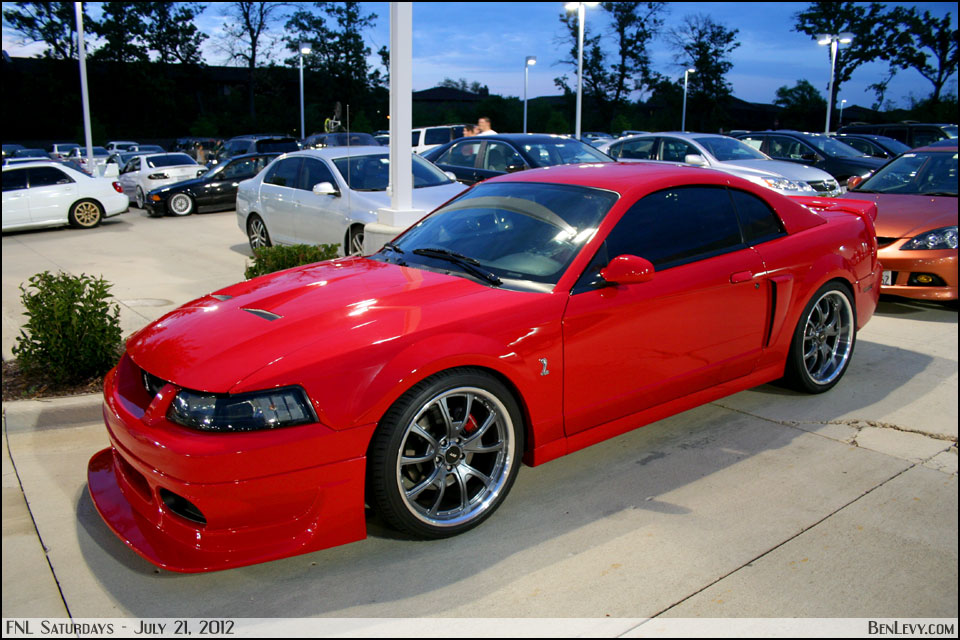 Red Ford Mustang Cobra
