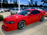 Red Ford Mustang Cobra