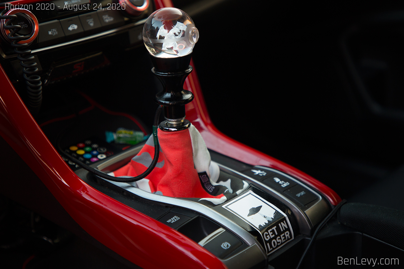 Pokemon shift knob in Civic Si